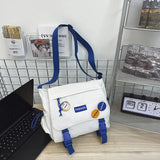 Nylon Messenger Bag for Men and Women