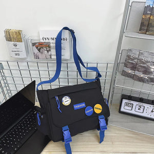 Nylon Messenger Bag for Men and Women
