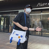 Nylon Messenger Bag for Men and Women