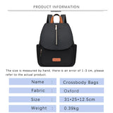 Anti-theft Backpack Women Casual College Students Schoolbags Female Oxford