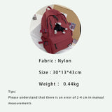 Nylon Shoulder Bag Large Capacity Waterproof Zipper Bag
