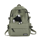Nylon Shoulder Bag Large Capacity Waterproof Zipper Bag
