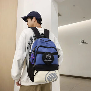 Campus Students School Bag Unisex Women Men Backpacks