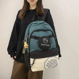 Campus Students School Bag Unisex Women Men Backpacks