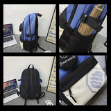 Campus Students School Bag Unisex Women Men Backpacks