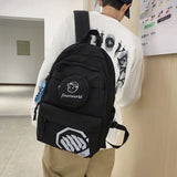 Campus Students School Bag Unisex Women Men Backpacks