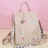 Chinoiserie Embroidered Backpack Female Oxford Flower Women Ethnic Style Bags