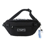 Nylon Waist Pack Multi-layer Pockets Hip-Hop Chest Bag
