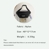 Nylon Waist Pack Multi-layer Pockets Hip-Hop Chest Bag