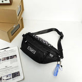 Nylon Waist Pack Multi-layer Pockets Hip-Hop Chest Bag