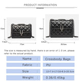 Classic Chain Shoulder Bag PU Flap Female Crossbody Bag