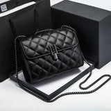 Classic Chain Shoulder Bag PU Flap Female Crossbody Bag
