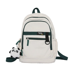 College Student Backpack Female High School Student Computer School Bag Travel B