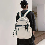 College Student Backpack Female High School Student Computer School Bag Travel B