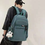 College Student Backpack Female High School Student Computer School Bag Travel B