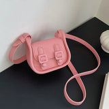 Women Shoulder Bag Small PU Leather Lady Crossbody Bag Vintage Flap Buckle