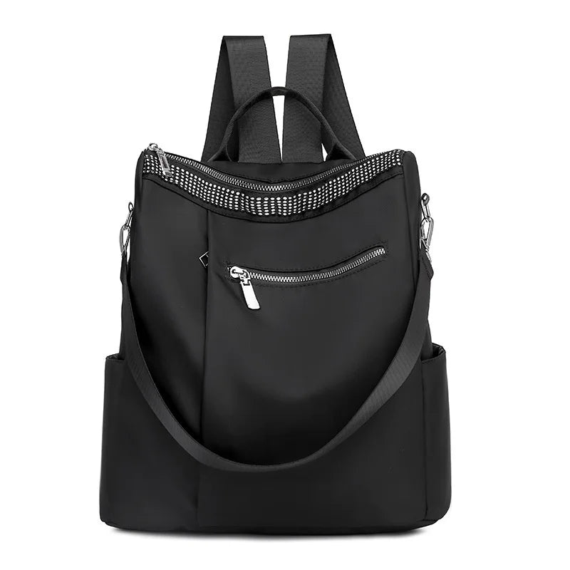 Small Oxford Women's Backpack Anti-Theft School Bag