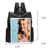 Small Oxford Women's Backpack Anti-Theft School Bag