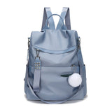 Waterproof Oxford Woman Backpack Rivet Zipper School Bags