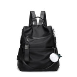 Waterproof Oxford Woman Backpack Rivet Zipper School Bags