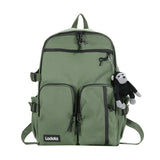 Nylon Backpack High School Bags Large Capacity Casual Waterproof Unisex