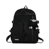 Nylon Backpack High School Bags Large Capacity Casual Waterproof Unisex