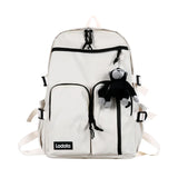 Nylon Backpack High School Bags Large Capacity Casual Waterproof Unisex