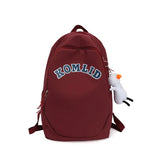 Women's Nylon Backpack Preppy Style Large Capacity Laptop Bags