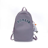 Women's Nylon Backpack Preppy Style Large Capacity Laptop Bags