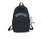 Women's Nylon Backpack Preppy Style Large Capacity Laptop Bags