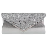 Glitter Pu Ladies Hasp Clutch Bag Prom Female Shoulder Crossbody Bag