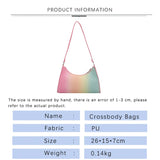Gradient Hand Bags for Women Leather Female Shoulder Bags PU High-Quality