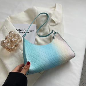 Gradient Hand Bags for Women Leather Female Shoulder Bags PU High-Quality