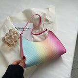 Gradient Hand Bags for Women Leather Female Shoulder Bags PU High-Quality
