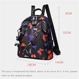 Graffiti Butterfly Oxford Woman Backpack Girls Schoolbags