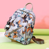 Graffiti Butterfly Oxford Woman Backpack Girls Schoolbags