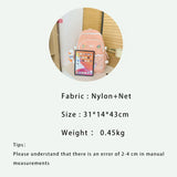 High School Middle School Students Backpack Teenage Girls Nylon Solid Women