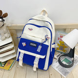 Japanese Backpack Women Nylon Panelled Ladies Shoulder Bags Waterproof