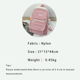 Nylon Women Backpacks Large Capacity Laptop Bags