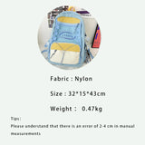 Sports Women's Drawstring Nylon Backpack Large Capacity Shoulder Bag
