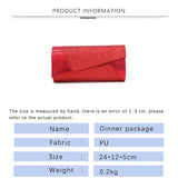 PU Sequin Clutch Bag for Women, Evening Shoulder Bag with Detachable Strap