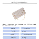 Mini Flap Shoulder Bag Chain Wedding Clutch Bridesmaid Bag