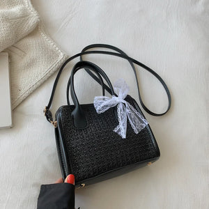 Straw Crossbody Bag for Women Large Capacity Tote Summer Purse Handbag