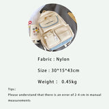 Waterproof Multi-pocket School Backpack for Women