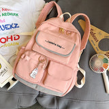 Waterproof Multi-pocket School Backpack for Women