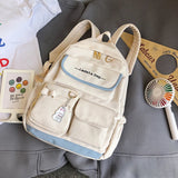 Waterproof Multi-pocket School Backpack for Women