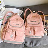 Waterproof Multi-pocket School Backpack for Women