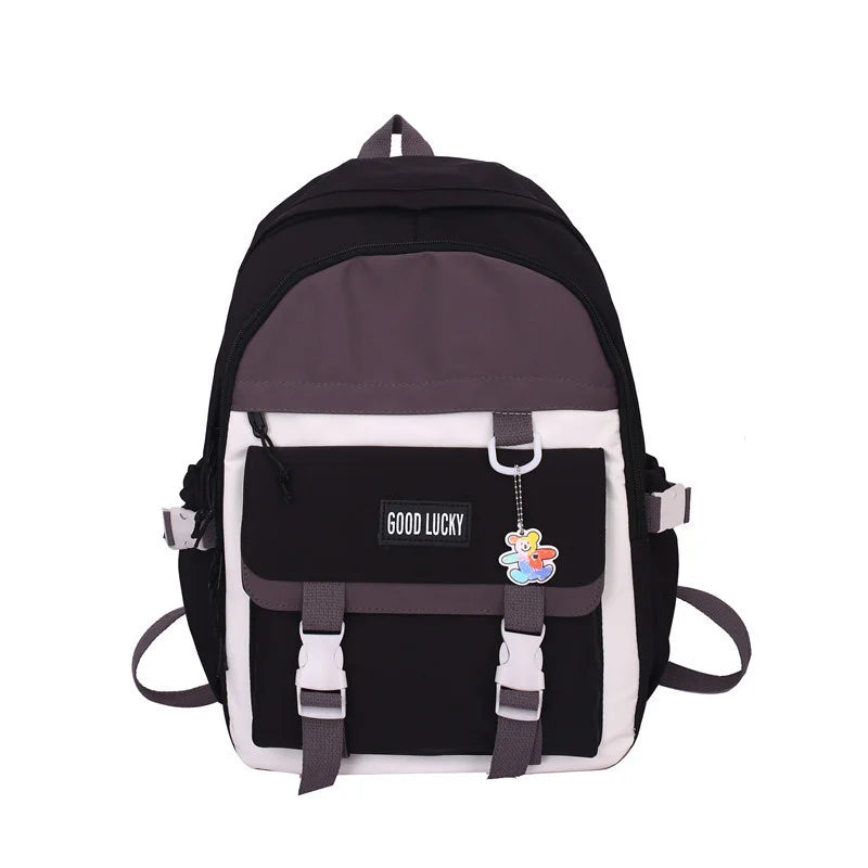 High School Woman Backpacks Nylon Preppy Style Shoulder Bags for Teenage Girls