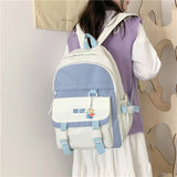 High School Woman Backpacks Nylon Preppy Style Shoulder Bags for Teenage Girls