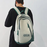 Teenage Girls Nylon Backpack College Students Bookbag Zipper Bag